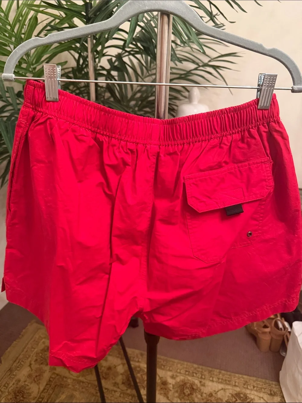 Polo by Ralph Lauren Red Swim Trunks with Embroidered Pony